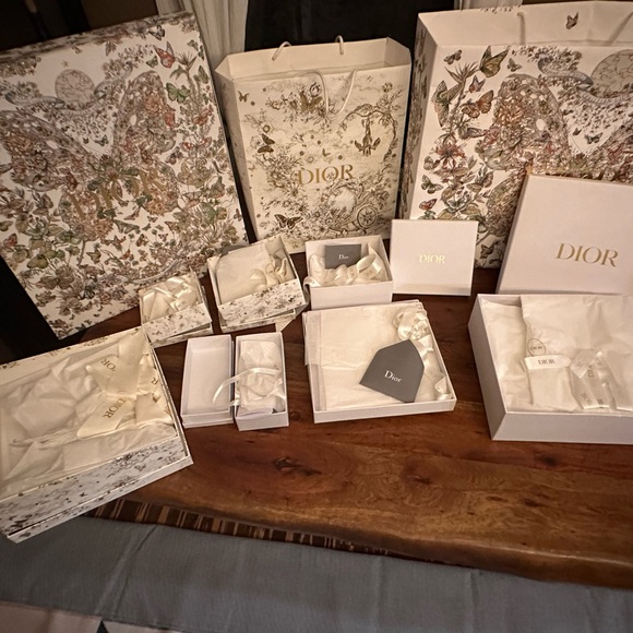 Tiffany, Louis Vuitton, Dior, Gucci & Jimmy Choo Shopping Bags and Boxes. - Picture 2 of 12